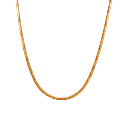 《萤火》蛇骨链女方形纯银百搭