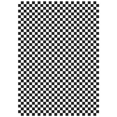 黑白格子地毯棋盘格少女小卧室