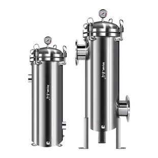 安园不锈钢袋式过滤器工业切削液冷却水油污初级过滤热水垢过滤罐
