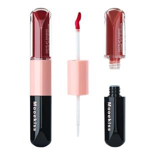 Mooekiss木柯诗双头唇釉精华镜面不易粘杯口红水唇蜜
