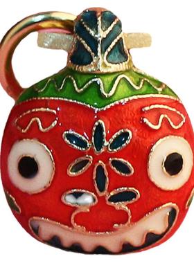 古法金烧蓝一家三口编织饰品挂件