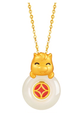 马上有钱花项链女款纯银