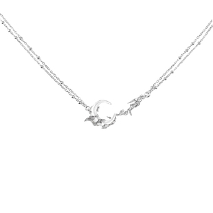 APARTOFME原创设计苍月纯银月亮项链小众轻奢项骨链高级感不掉色