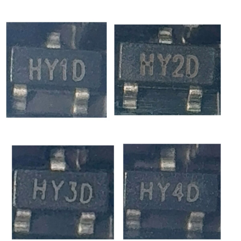20个包邮 HY1D HY2D HY3D HY4D电磁炉三极管SOT-23 0.8A 1.5A 25V