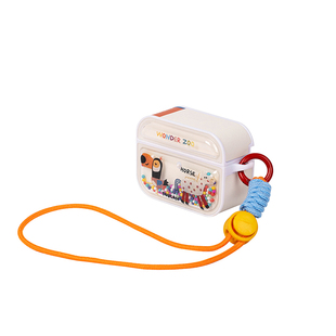 CARECASE 动物斑马河马AirPods Pro耳机壳保护套 可摇晃泡泡珠小众原创设计 适用于苹果无线一二三四代磁吸