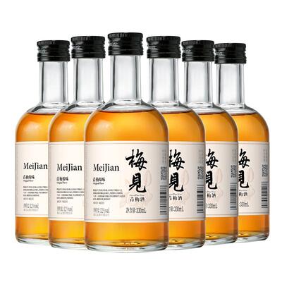 梅见青梅酒 12度 330ml*6瓶 经典原味 金桂 女士微醺聚会梅子果酒
