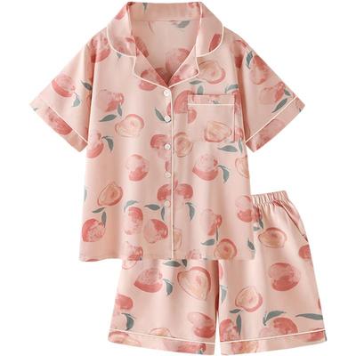 女款夏季冰丝甜美短袖短裤