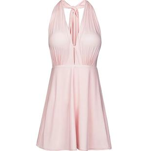 BE范德安泳衣女小胸聚拢裙式泳装性感美背遮肚显瘦三角连体游泳衣