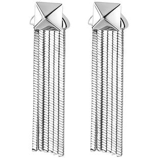 白岚几何流苏耳钉925银女爆款耳环气质耳饰轻奢小众耳环ED3994