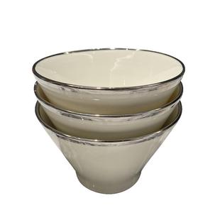 轻奢斗笠碗饭碗家用高级感2025年新款陶瓷面碗米饭碗高颜值甜品碗