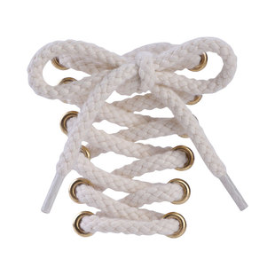 空军一号鞋带黑武士AF1纯白麻绳黑色鞋子米白加粗棉麻绳扁平板鞋