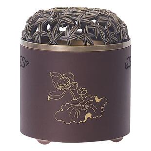 黄铜电子熏香炉家用定时品香器香粉精油香片香丸苏工香炉茶道摆件