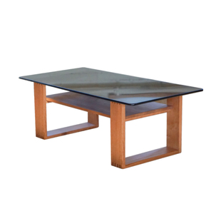 失物招领7025复古茶几 北欧日式简约实木玻璃客厅樱桃木茶几边几