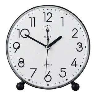 北极星大尺寸简约台式闹钟静音老人学生用清晰数字桌面闹铃时钟表