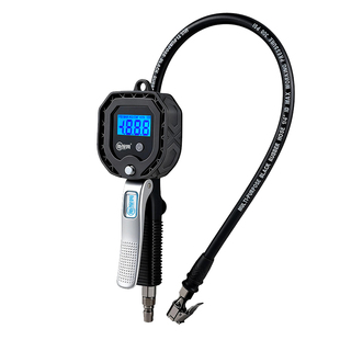 胎保姆汽车轮胎充气气压表数显加气打气表胎压枪电子打气表充气表