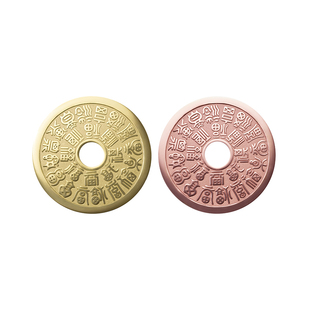 铜师傅《二十四福寿》吉语花钱 紫铜黄铜吊坠 佩戴铜钱包挂挂件