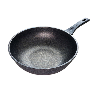 韩国进口kitchenart麦饭石不粘锅加深圆底炒锅家用轻便明火电磁炉