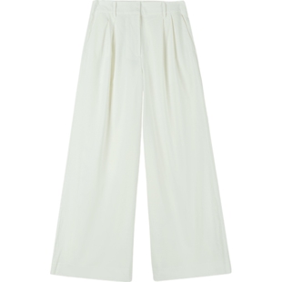 【折扣】REMAIN Birger Christensen女士褶裥平纹布阔腿裤