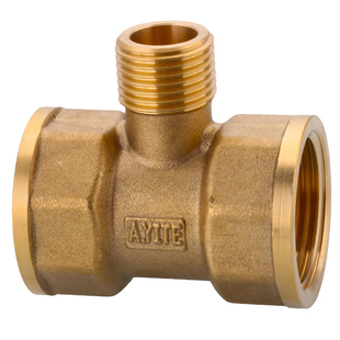 变径三通6分转4分1寸内外丝大小异径转换接头牙全铜加厚水管配件