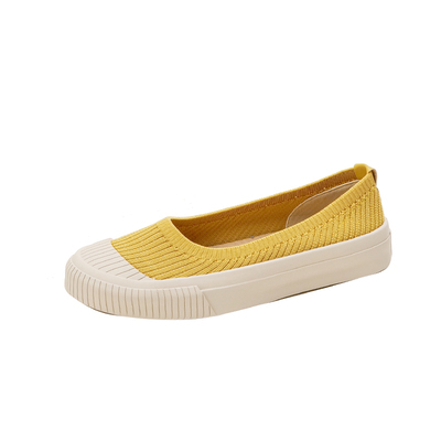 一脚蹬软底贝壳头防滑松糕乐福鞋