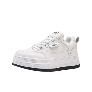 Semir女鞋厚底小白鞋女2026春夏新款休闲板鞋百搭白色透气鞋子女