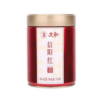 文新信阳红茶高香密封罐100g