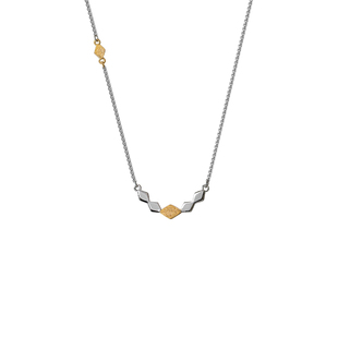 白岚菱格项链925银锁骨链毛衣链高级气质精致轻奢小众饰品XL5782