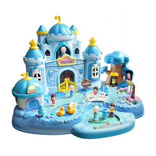 女孩子过家家爱莎公主磁力城堡女生艾莎新年3岁玩具儿童生日礼物6