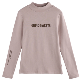 纯棉半高领打底衫女秋冬2026新款内搭长袖t恤可外穿磨毛加厚秋衣