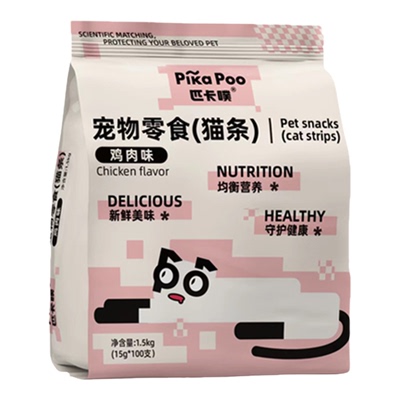 PikaPoo鲜肉猫条100支金枪鱼