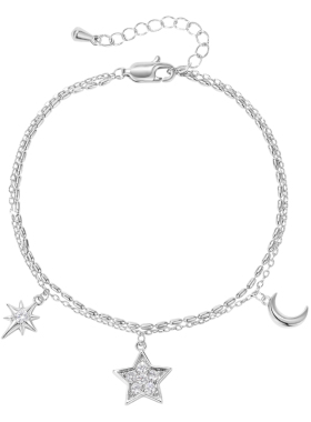 DODOGOGO双链星月满钻手链女