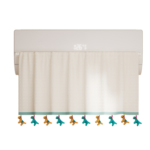 空调挡风帘板防直吹防尘罩2025新款坐月子棉麻遮挡帘子挂机卡扣