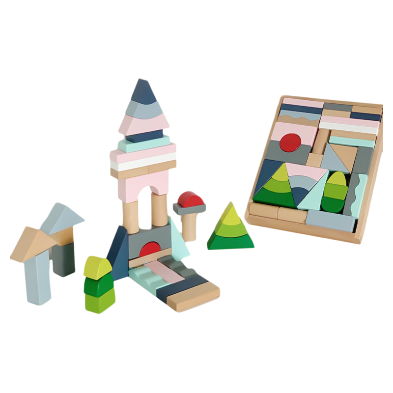 EverEarth儿童艺术积木大颗粒益智拼装玩具早教拼图相框宝宝玩具