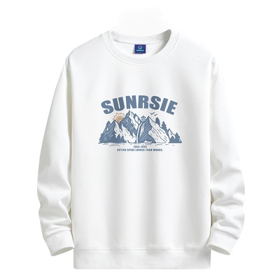 唐狮集团DESSO春秋冬加绒卫衣男圆领学生潮牌宽松长袖薄款打底衫