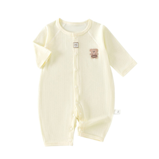 婴儿衣服夏季薄款新生婴幼儿a类连体衣0到3个月6宝宝夏天空调服