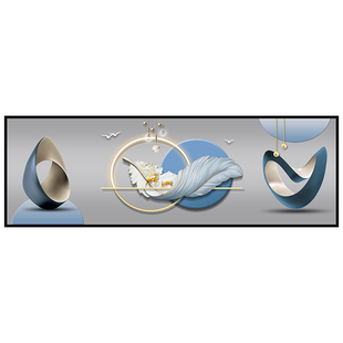 卧室床头装饰画酒店民宿房间背景墙自粘贴画墙贴客厅高级感壁纸画