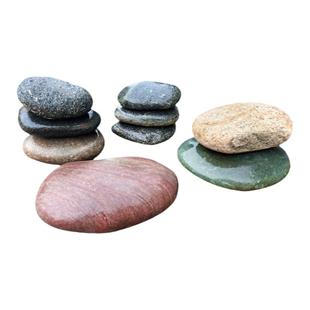 天然乌龟晒台高水位爬台鱼缸造景装饰石头五彩石子爬坡垫脚石头