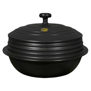 韩合铸铁锅朝鲜族铁锅韩国炖锅加厚生铁韩式阿里郎燃气电韩式铁锅