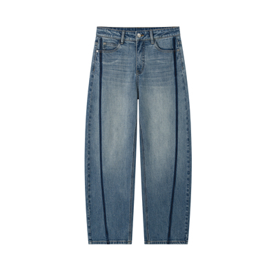 CHICJOJO中高腰牛仔裤香蕉裤