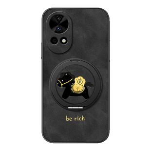 适用华为nova15手机壳nova14/nova13/nova11ultra/12pro/9/8/7/6/5磁吸支架10z新款se羊巴皮马上有钱男款简约