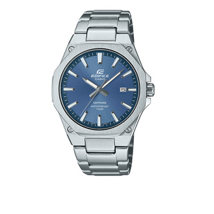 卡西欧EDIFICE八角边框人造蓝宝石玻璃镜面防水商务男表EFR-S108D