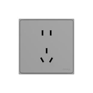 欧普开关插座面板家用86型墙壁暗装错位五孔一开单双控16A三孔W52