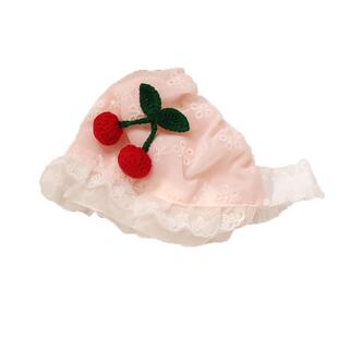 小月龄女宝宝卤门发带夏季薄款新生婴儿遮脑门公主可爱护头囟帽子