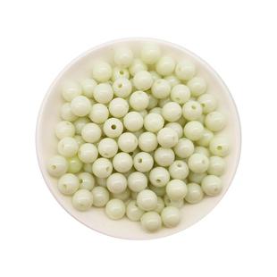 夜光石手链手串荧光石男女生款儿童夜明珠气质发光手还玉珠佛珠