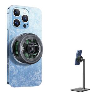 WONEW七彩蜗牛手机散热器磁吸无线快充电式半导体制冷主播直播专用带桌面支架一体静音散热降温专用神器新款