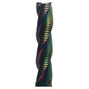 铝用粗皮刀60度铣刀3刃七彩涂层铝专用开粗波刃合金波纹加长数控4