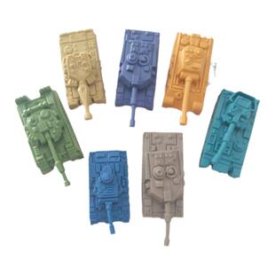 新军事坦克造型橡皮擦盲盒儿童拼装橡皮玩具可拆卸组装小学生专用