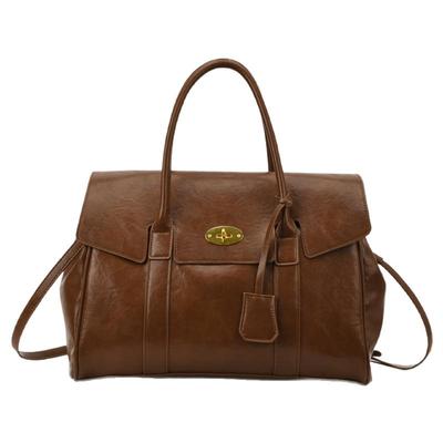 通勤手拎复古公文包托特腋下包