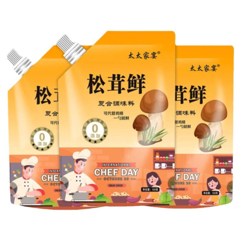 松茸鲜调味鸡精炒菜凉拌煲汤提鲜
