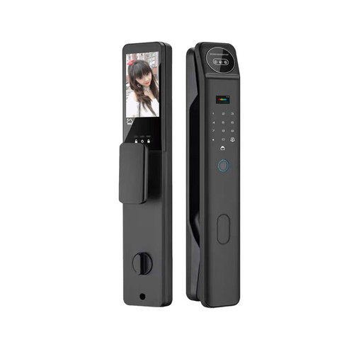 迪梵仕双开门智能锁别墅大门密码锁对开门家用指纹门锁3D人脸识别